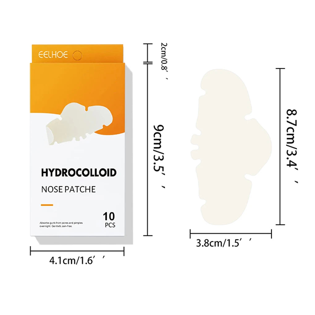 Hydrocolloid nose patches