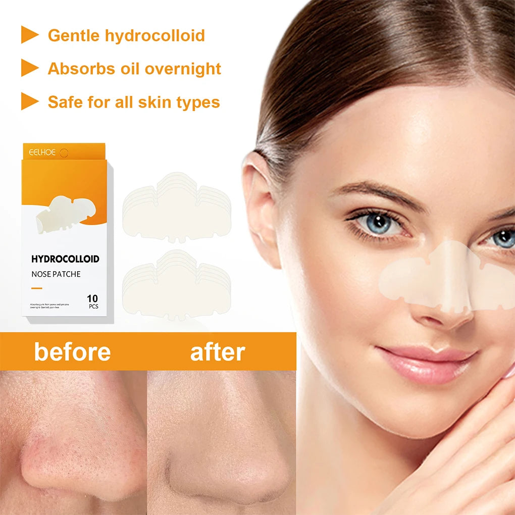 Hydrocolloid nose patches